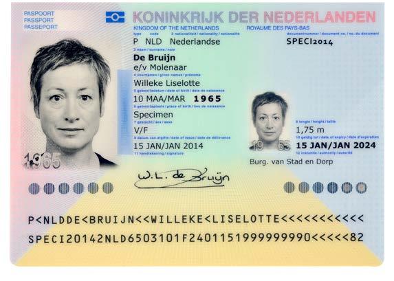 Features Of Dutch Passports And Dutch Identity Card 2014 Rvig 5142